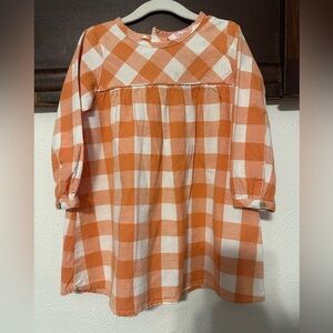 Ruffle Butts orange gingham dress size 4T